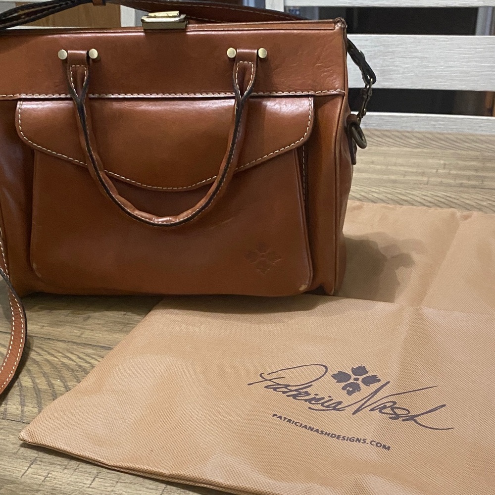 Patricia Nash Tan Leather Satchel